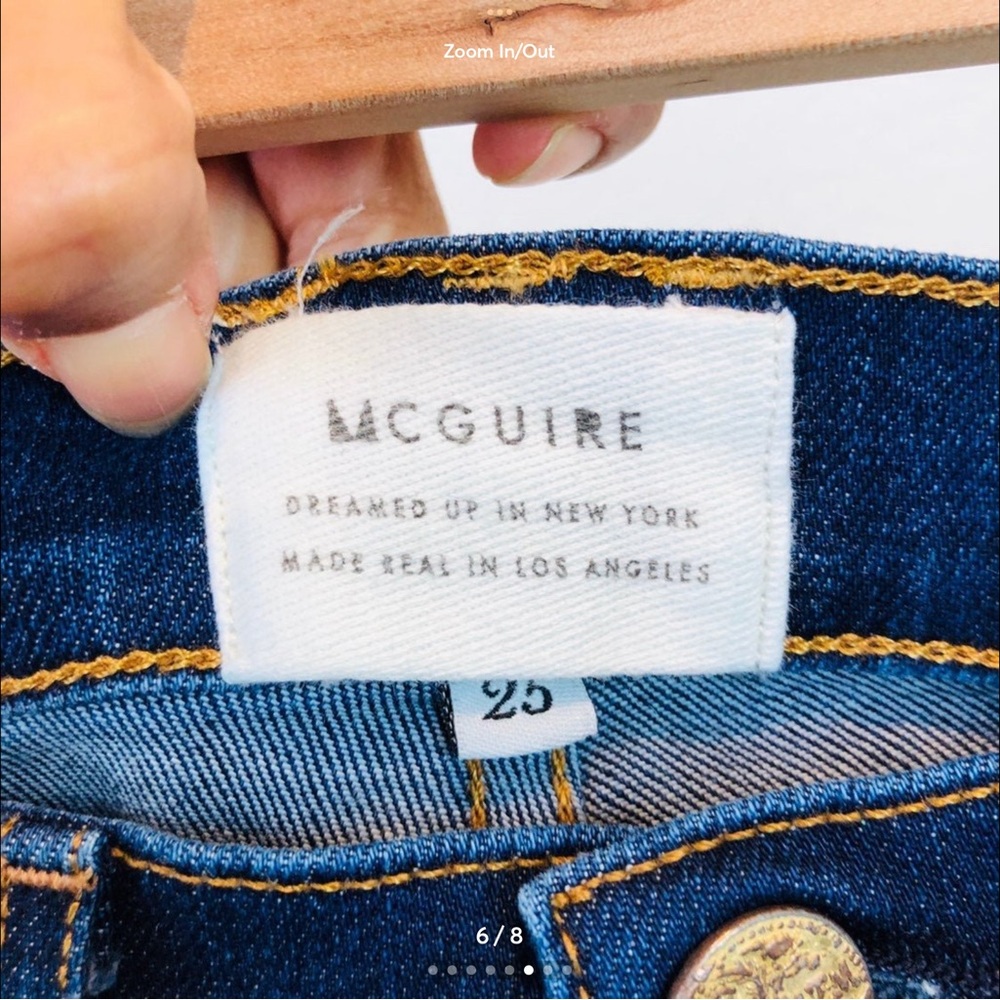 Anthropologie MacGuire Flare Jeans Sz 25 - Picture 3 of 6